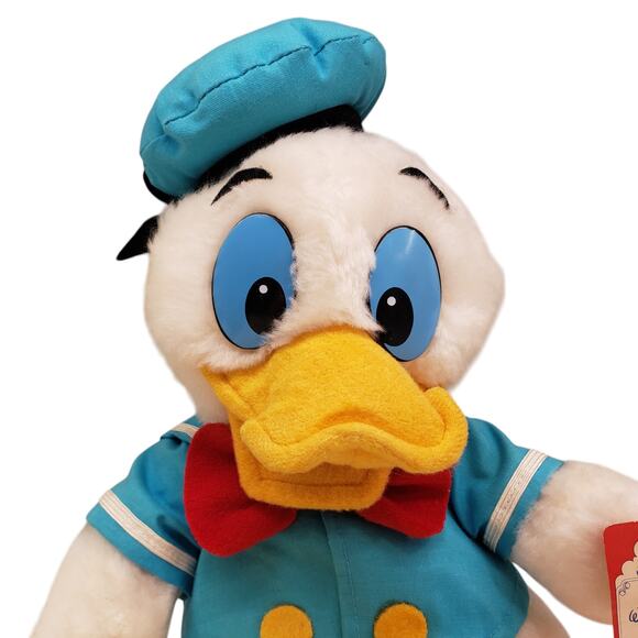 Vintage Disney Donald Duck Plush with Tags 12" Disneyland - Picture 6 of 14
